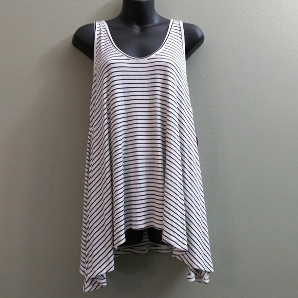 Mossimo Supply Co. Tops - NWT Mossimo Striped Black and White Tank Top XXL